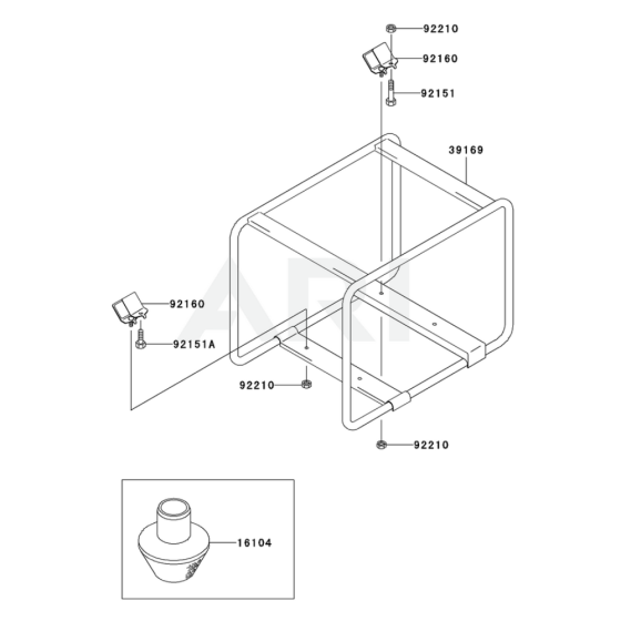 Frame/Coupling for Kawasaki