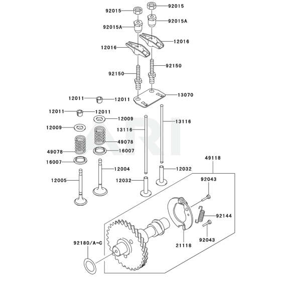 Valve/Camshaft for KWT30A Pump
