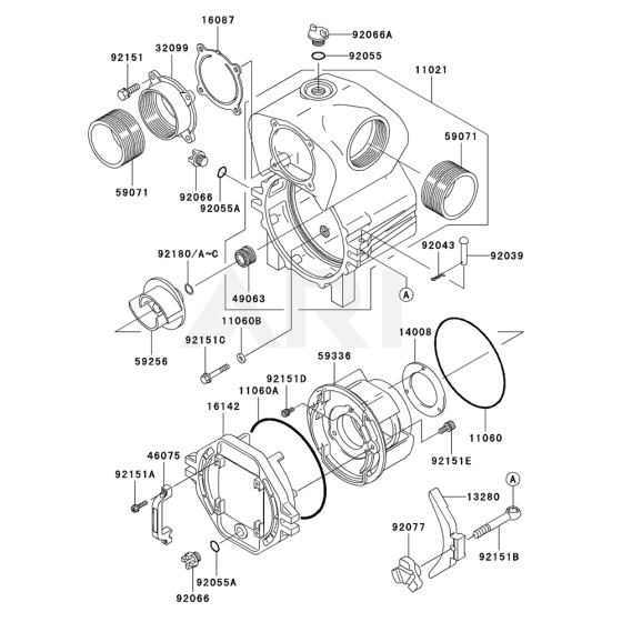 Housing for Kawasaki KWT40A