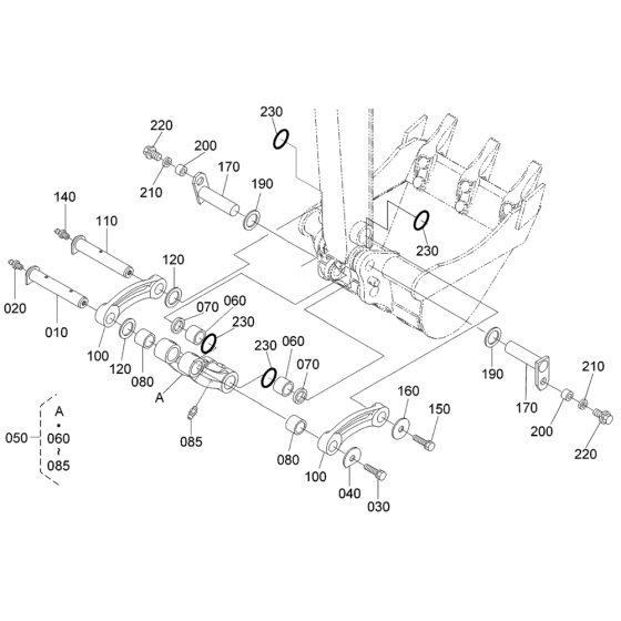 Dipper Arm/Bucket Link Assembly