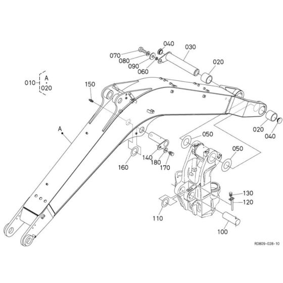 Boom Assembly for Kubota