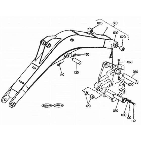 Boom Assembly for Kubota KX151