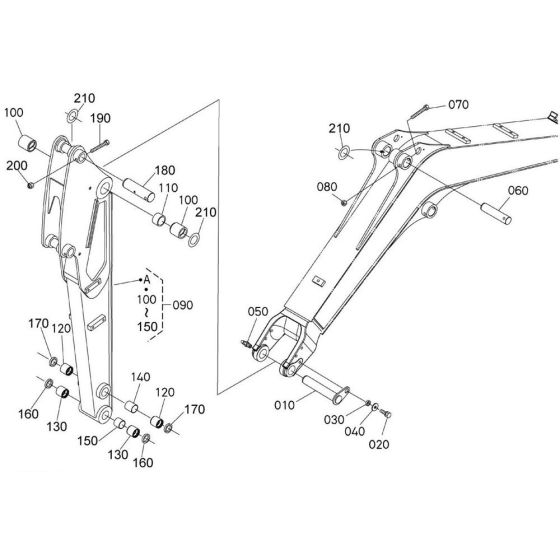 Dipper Arm for Kubota KX61-3