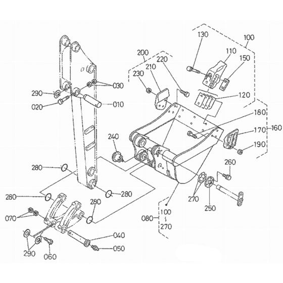 Bucket Assembly for Kubota