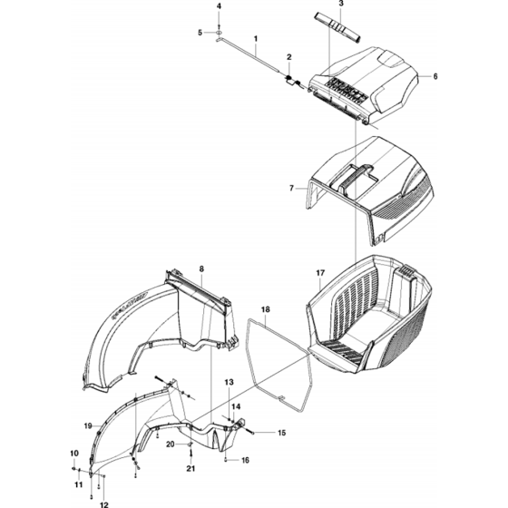 Bagger Assembly for Husqvarna