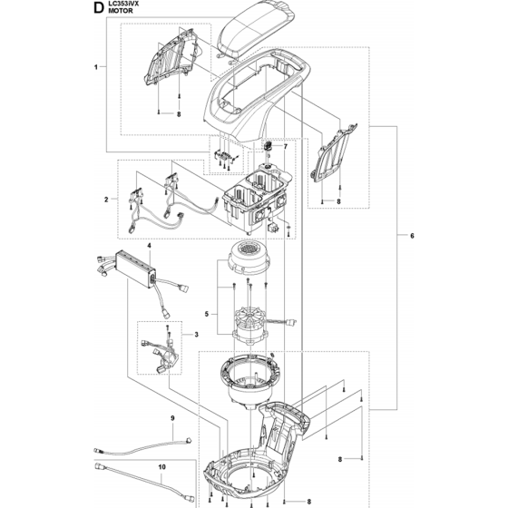 Motor Assembly for Husqvarna