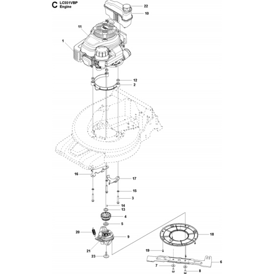 Engine Assembly for Husqvarna