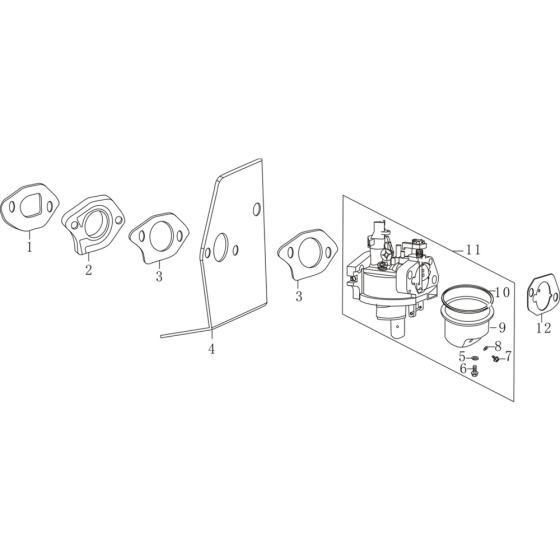 Carburettor Assembly for Loncin