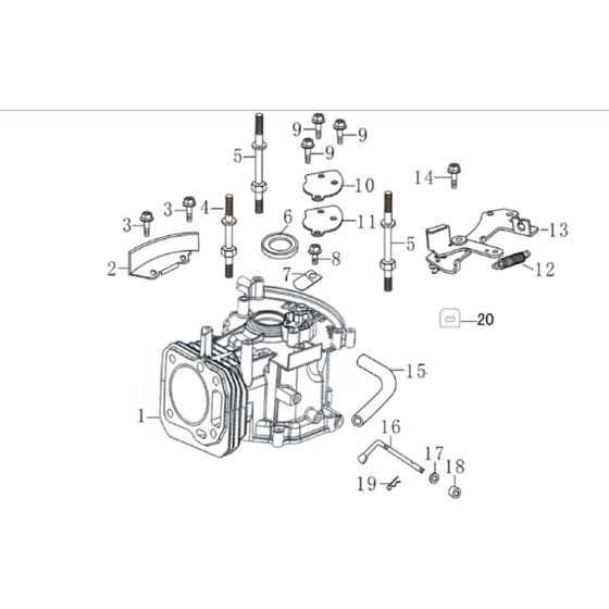 Crankcase Assembly for Loncin