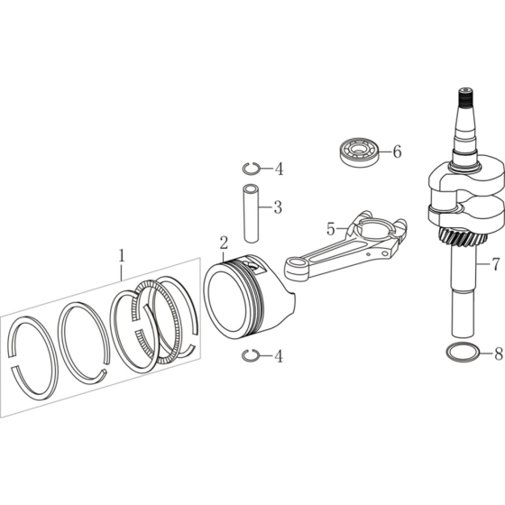 Crankshaft/Piston Assembly