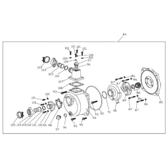 Pump Assembly for Loncin LC25ZB21-1.7Q Pump