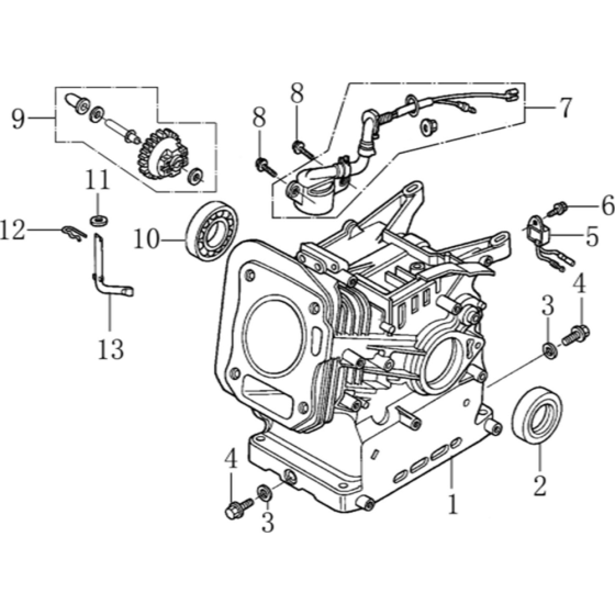 Crankcase Assembly for Loncin
