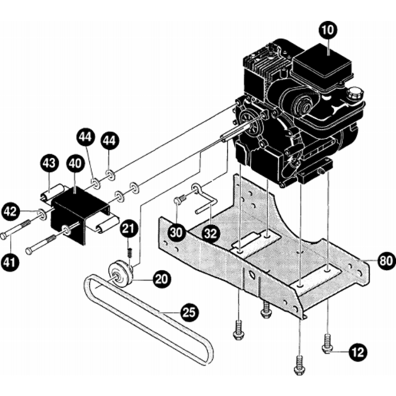 Engine Assembly for LE309 Edger
