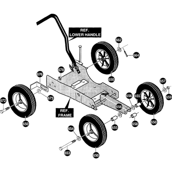 Wheels & Tyres for LE309 Edger