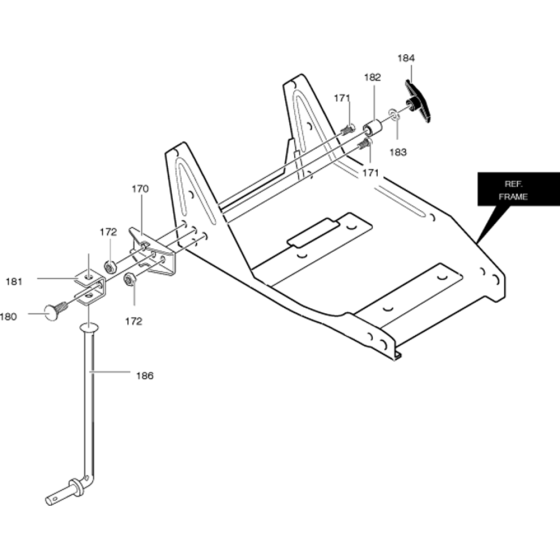 Chassis Frame for Husqvarna LE389