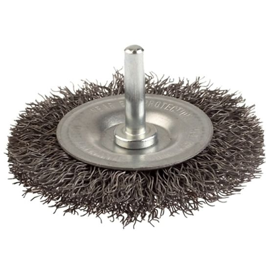 DIY Wheel Brush 100 x 10mm 0.35 Steel Wire by Lessmann - 410.153.07