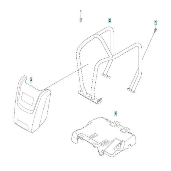 Engine Plate Assembly for Husqvarna LF 100 L Compactor