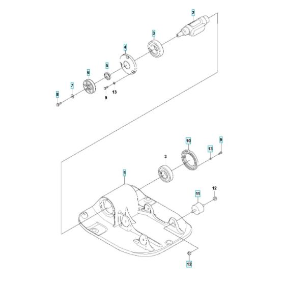 Ground Plate Assembly for Husqvarna LF 130 LT (Petrol) Compactor