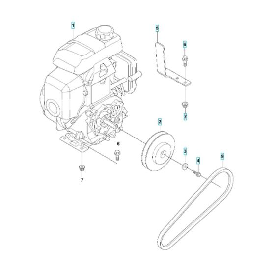 Engine Assembly for Husqvarna