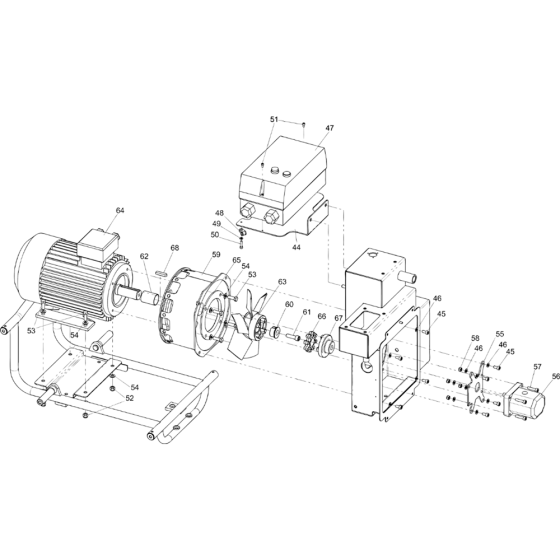 Engine and Pump Assembly