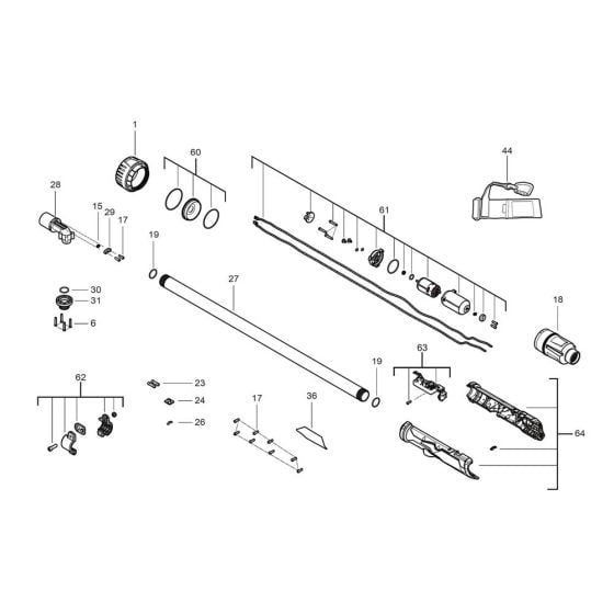 Milwaukee M12BSWP Assembly