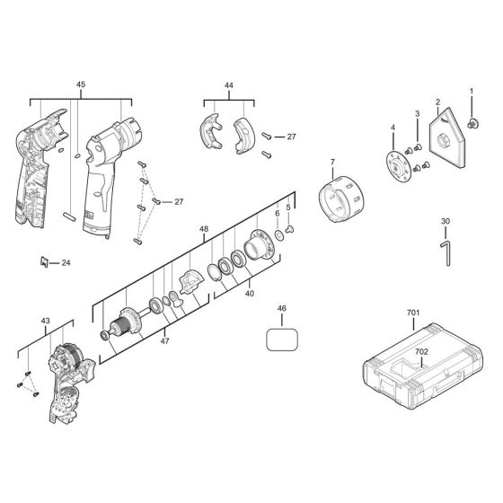 Milwaukee M12FDSS Assembly