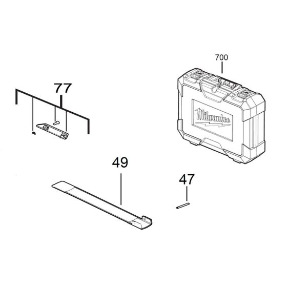 Milwaukee M12ONEFTR12 Assembly