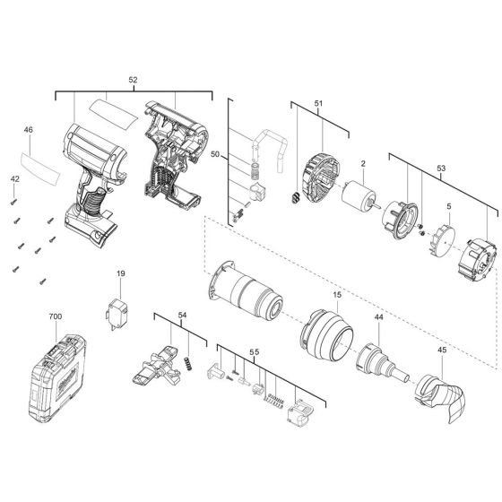 Milwaukee M18BHG Assembly