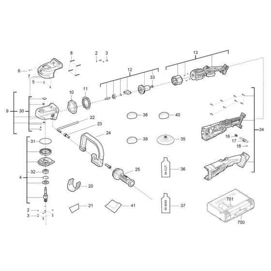 Milwaukee M18FAP180 Assembly