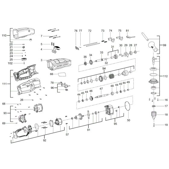 Milwaukee M18FRAD2 Assembly