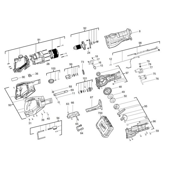 Milwaukee M18FSX Assembly