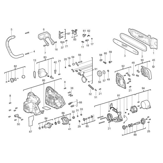 Milwaukee M18FTHCHS35 Assembly
