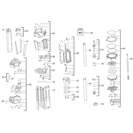 Milwaukee M18SAL Assembly