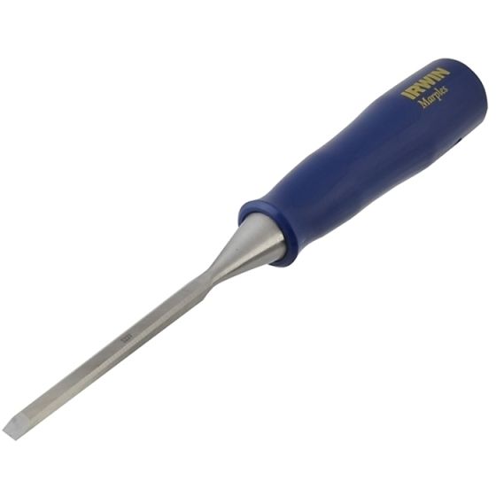 M444 Bevel Edge Chisel Blue Chip Handle 6mm (1/4in) by IRWIN Marples - TM444/-1/4