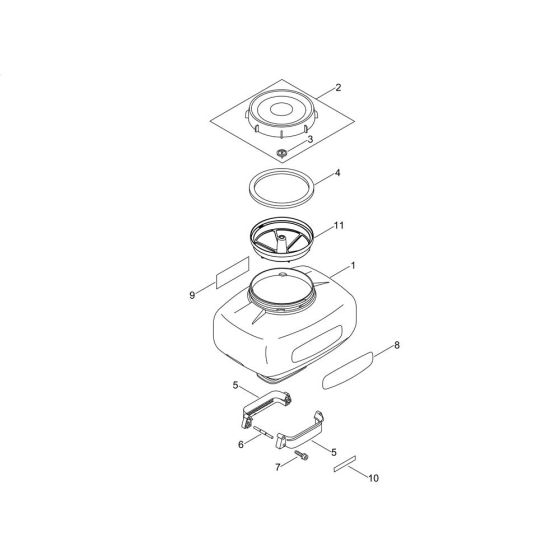 Chemical Tank for ECHO MB-580