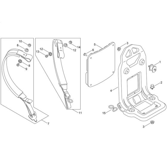 Backpack Harness for ECHO MB-580
