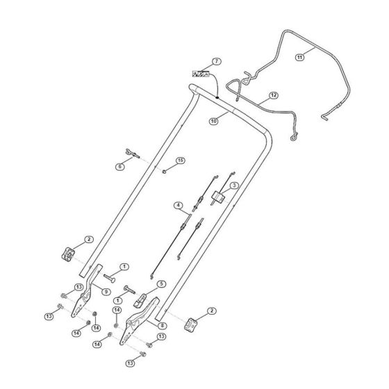 Handle for Viking MB 248.1 T