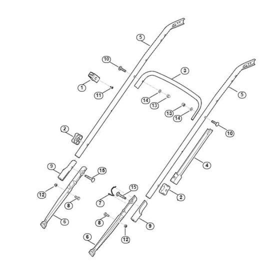 Handle Lower Part for Viking MB 545.1