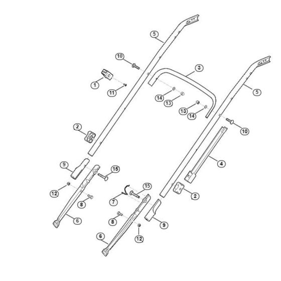 Handle Lower Part for Viking MB 545.1 T