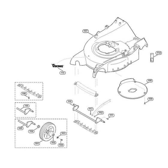 Front Axle Housing for Viking