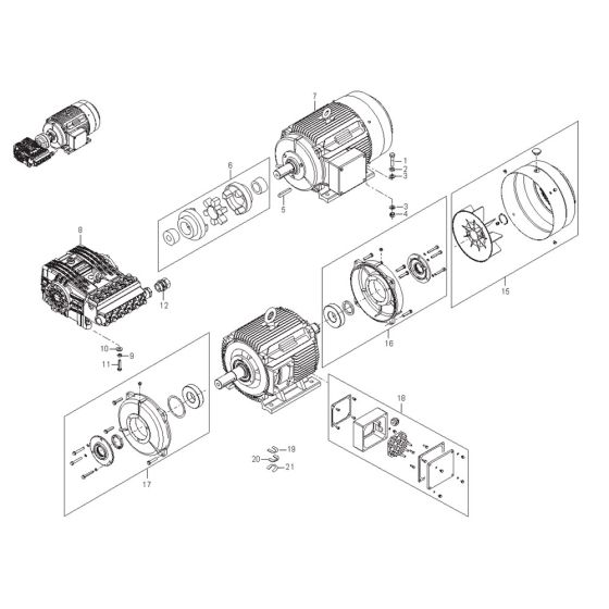 Motor, Coupling Assembly