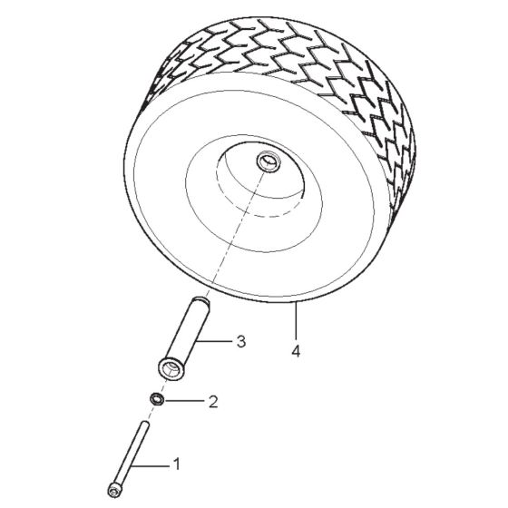 Wheel Assembly for Nilfisk MC 10P