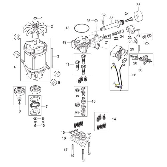 Motor Pump Unit Assembly