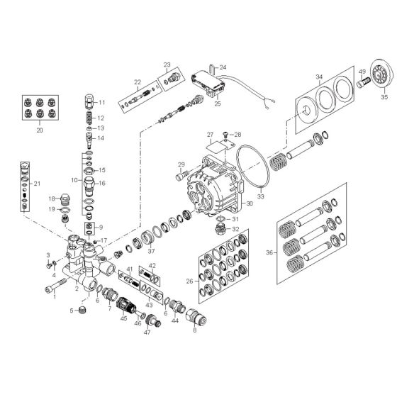 Pump Assembly for Nilfisk MC 3C