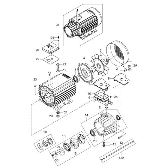 Motor Pump for Nilfisk