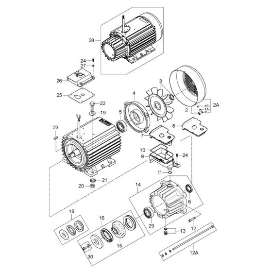Motor Pump for Nilfisk Washer