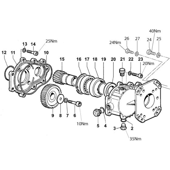 Gearbox Assembly for Nilfisk