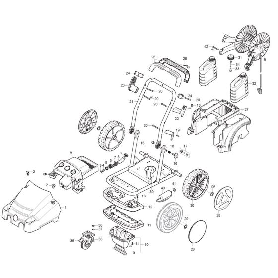 Nilfisk MC 7P-195/1280 Assembly