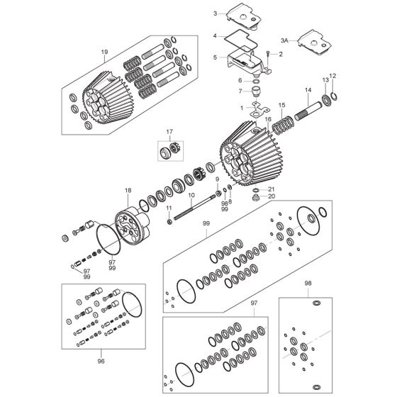 Cylinder Block Assembly for Nilfisk