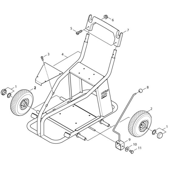 Chassis Assembly for Nilfisk MC 8P